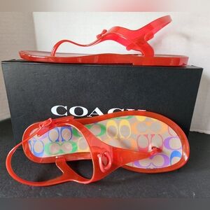 ✨️NIB✨️ Coach Natalee Jelly, Rainbow, Size 10